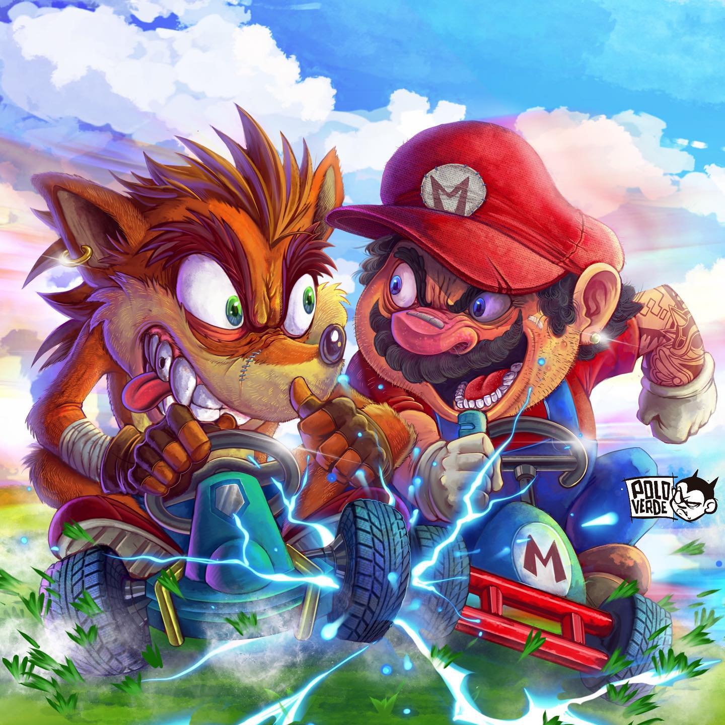 Mario vs Crash